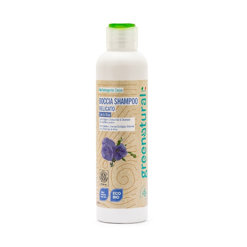 Doccia shampoo Lino & Riso 250ml - Greenatural