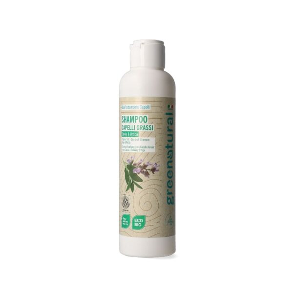 Shampoo Capelli Grassi e con Forfora Salvia & Ortica 250ml - Greenatural