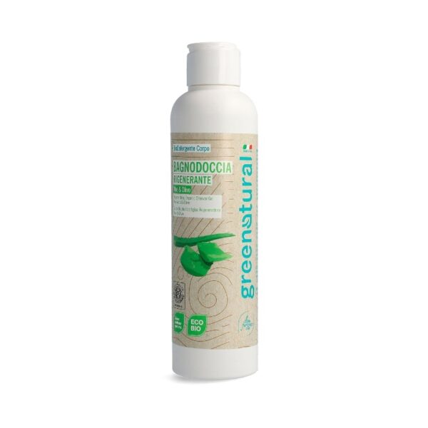 Bagnodoccia Rigenerante Aloe & Olivo 250ml - Greenatural