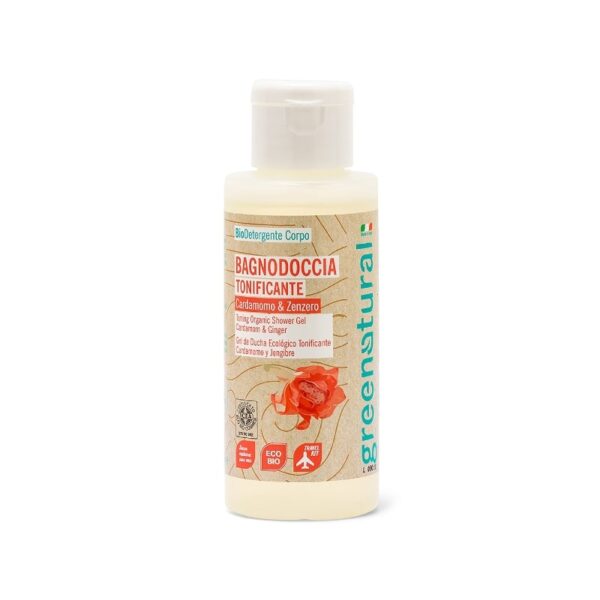 Bagnodoccia Tonificante Cardamomo & Zenzero Travel Size 100ml - Greenatural