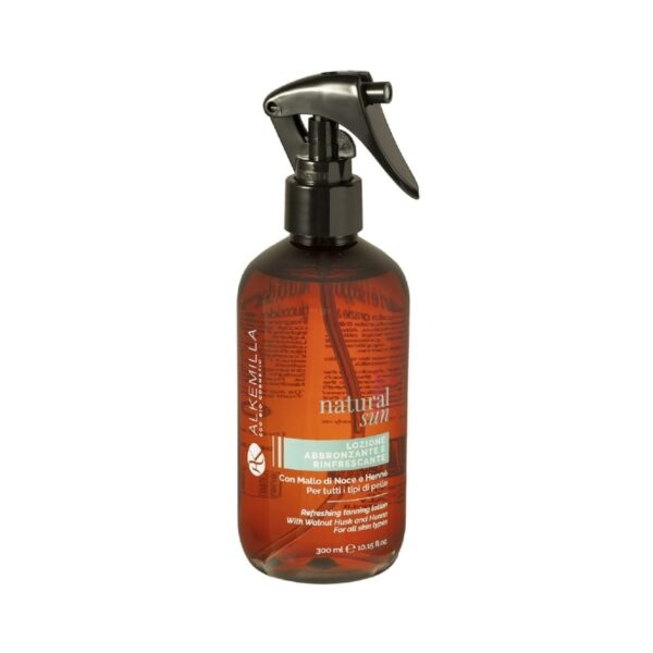 Tanning and refreshing lotion with walnut hull and henna - Alkemilla