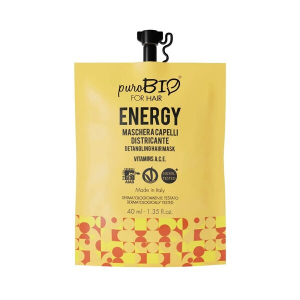 Maschera capelli districante Energy 40ml - PuroBio