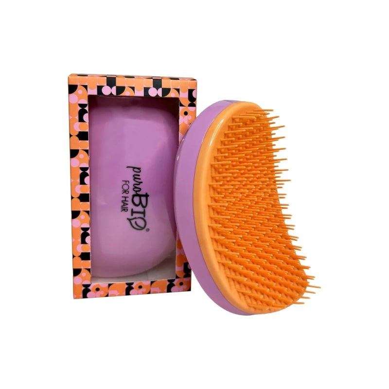 Spazzola capelli districante con setole flessibili For Hair - puroBio
