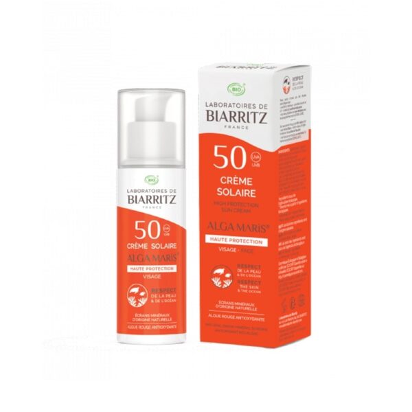 Crema Solare Viso Bio SPF50 - Alga Maris