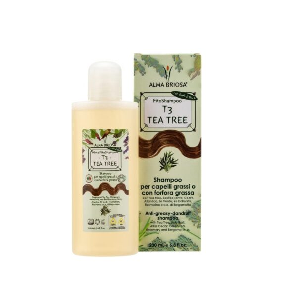 Shampoo capelli grassi con forfora - Tea Tree - Alma Briosa