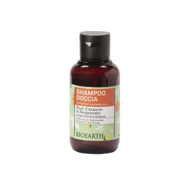 Shampoo doccia Fiori d’arancio & Bergamotto 100ml Travel size - Bioearth