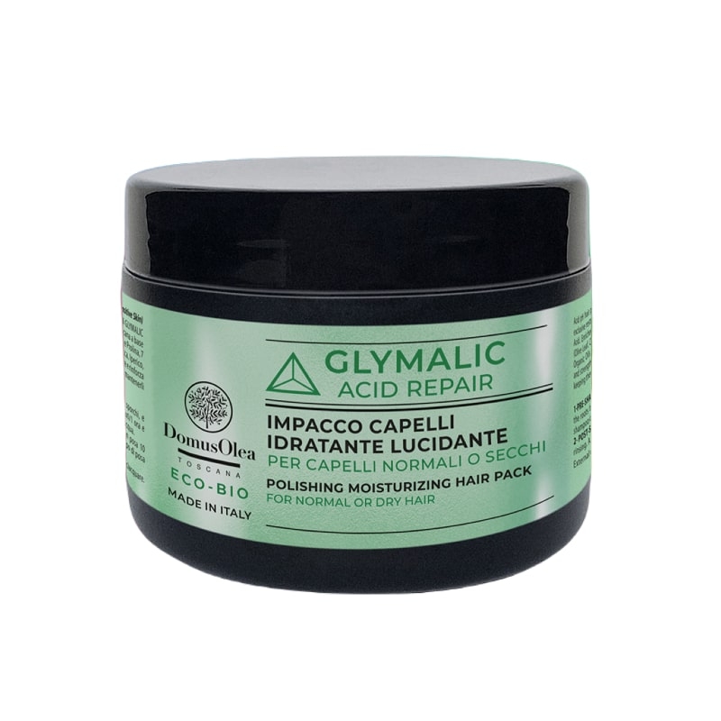 Impacco Capelli Idrantante Lucidante 250ml - Glymalic Acid Repair - Domus Olea Toscana
