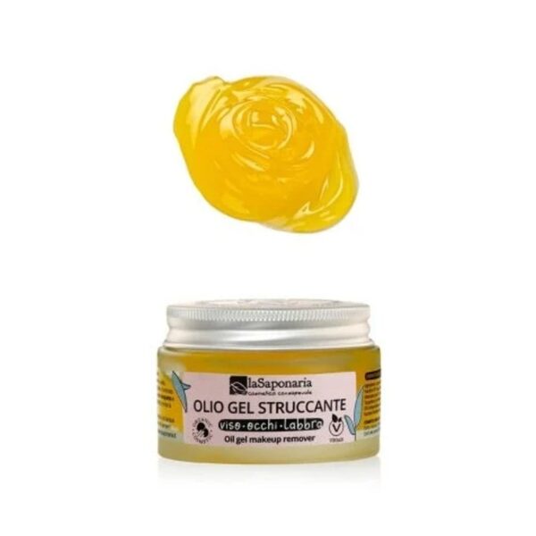 Olio gel struccante Viso Occhi Labbra 50ml - La Saponaria