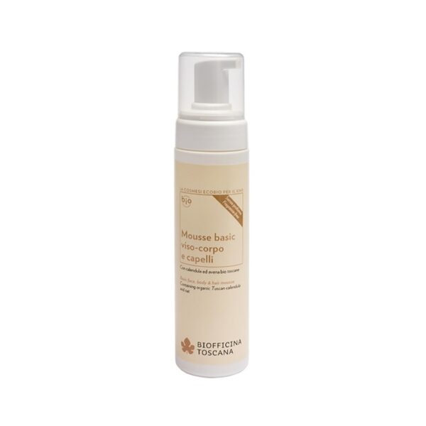 Mousse basic viso corpo e capelli 200ml - Biofficina Toscana