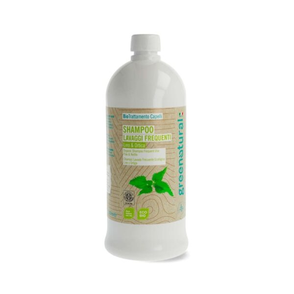 Shampoo Capelli Lavaggi Frequenti Lino e Ortica 1lt - Greenatural