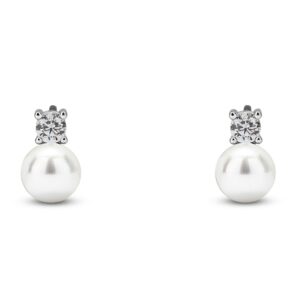 Orecchini con perla "Lucilla" Argento - Veramé