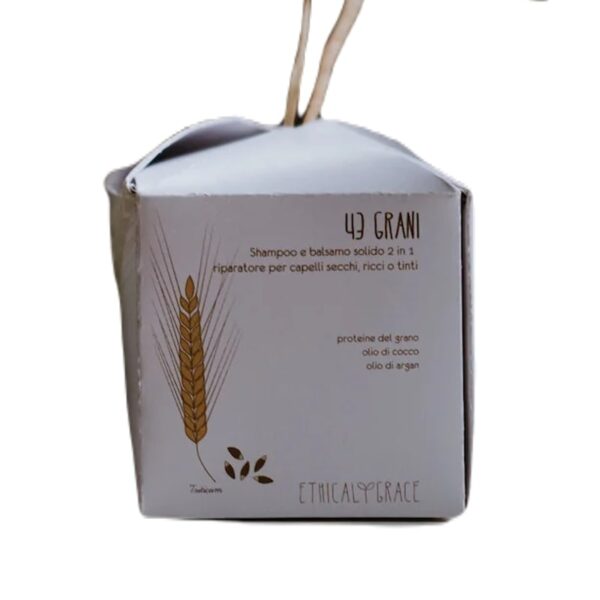 43 Grani - Shampoo e balsamo solido 2 in 1 per capelli secchi - Ethical Grace