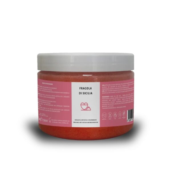 Scrub corpo effetto freddo Fragola di Sicilia - Granita 500g - Ellethic - immagine 2