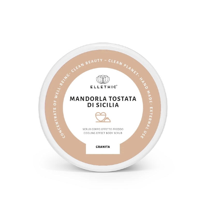 Scrub corpo effetto freddo Mandorla Tostata di Sicilia - Granita 500g - Ellethic