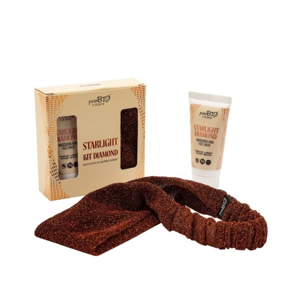 Kit Starlight diamond kit - Maschera viso + fascia per capelli - puroBio