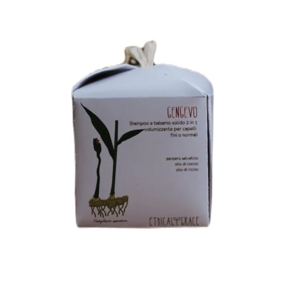 GengevoShampoo e balsamo solido 2 in 1 volumizzante per capelli normali o fini - Ethical Grace