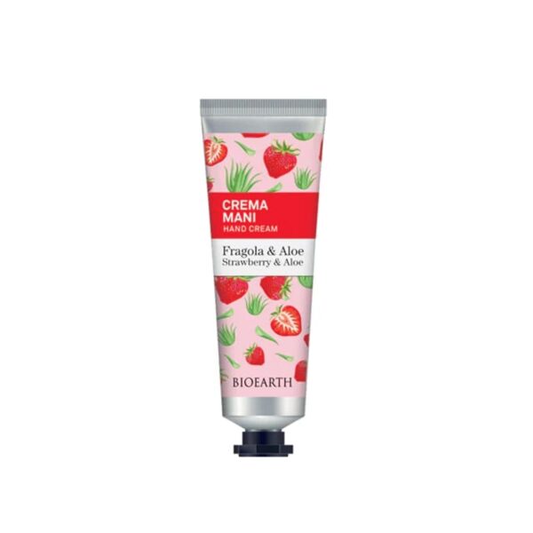 Crema Mani - Fragola & Aloe - Bioearth
