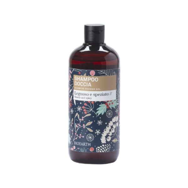 Shampoo doccia legnoso  Agrumato e Speziato 500ml - Bioearth
