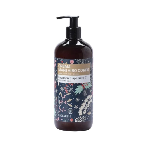 Crema corpo mani viso profumo Agrumato Speziato   500ml - Bioearth