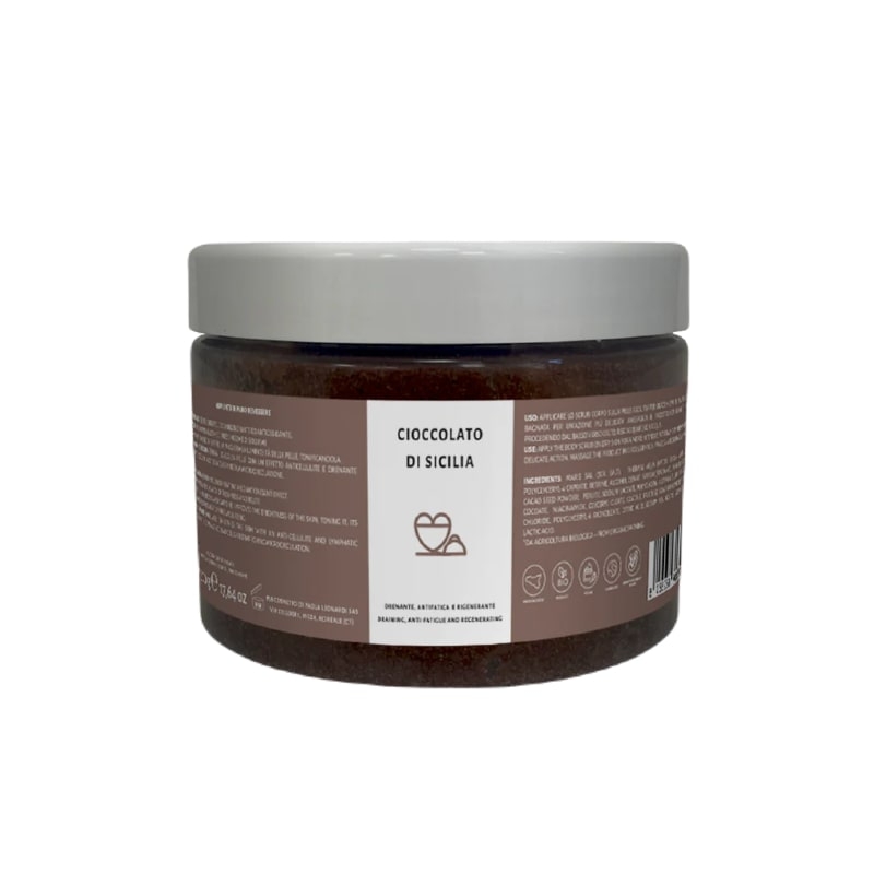 Scrub corpo effetto freddo Cioccolato di Sicilia - Granita 500g - Ellethic - immagine 2