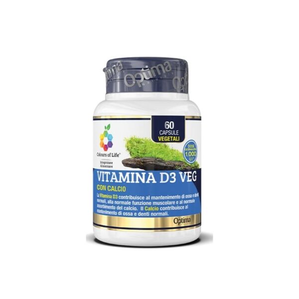 Integratore Vitamina D3 Veg 60 caps - Colours of Life