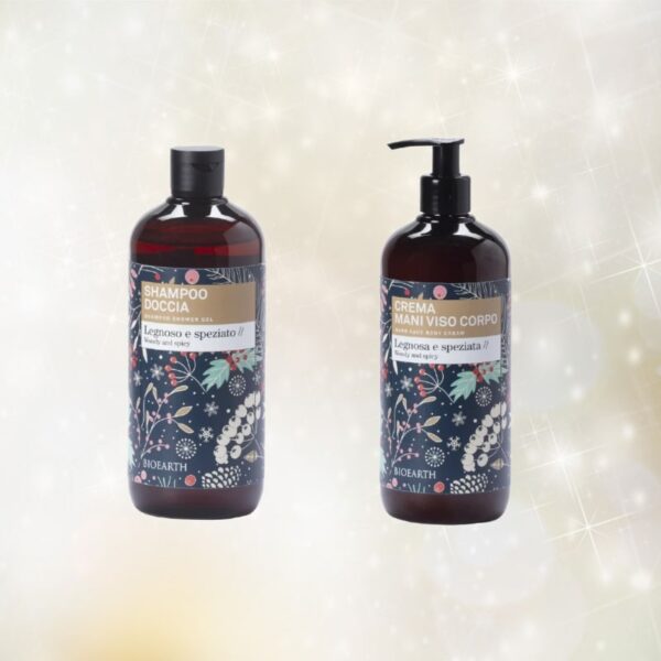 Kit - Cofanetto regalo viso corpo e mani  Agrumato e Speziato - Bioearth