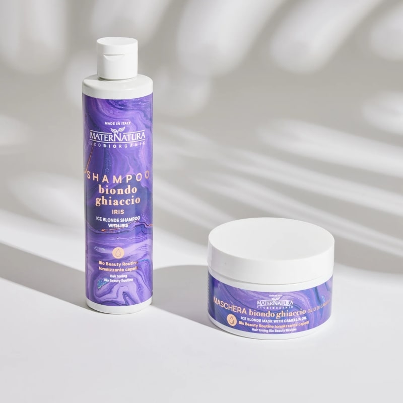 Kit capelli - Bio Beauty Routine tonalizzante Capelli Biondo Ghiaccio - Maternatura