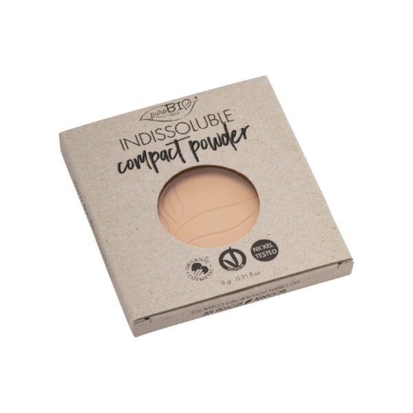 Cipria Indissoluble opacizzante effetto seta 01 Refill - puroBio