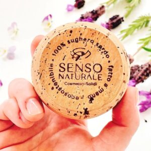 Contenitore in sughero Vergine Piccolo porta Siero Viso solido - Sensonaturale