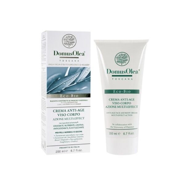 Multieffect Anti-Aging Face Body Cream - Olive Leaf - Domus Olea Toscana