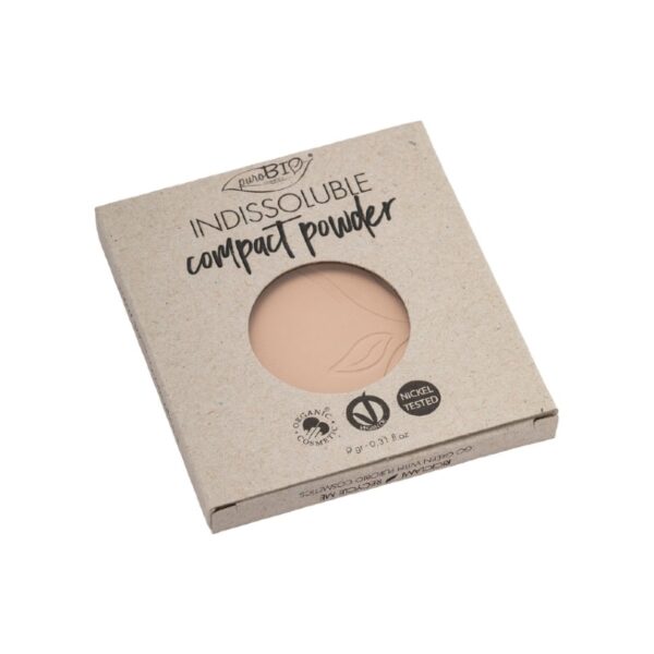 Cipria Indissoluble opacizzante effetto seta 02 Refill - puroBio