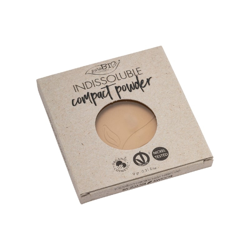 Cipria Indissoluble opacizzante effetto seta 03 Refill - puroBio