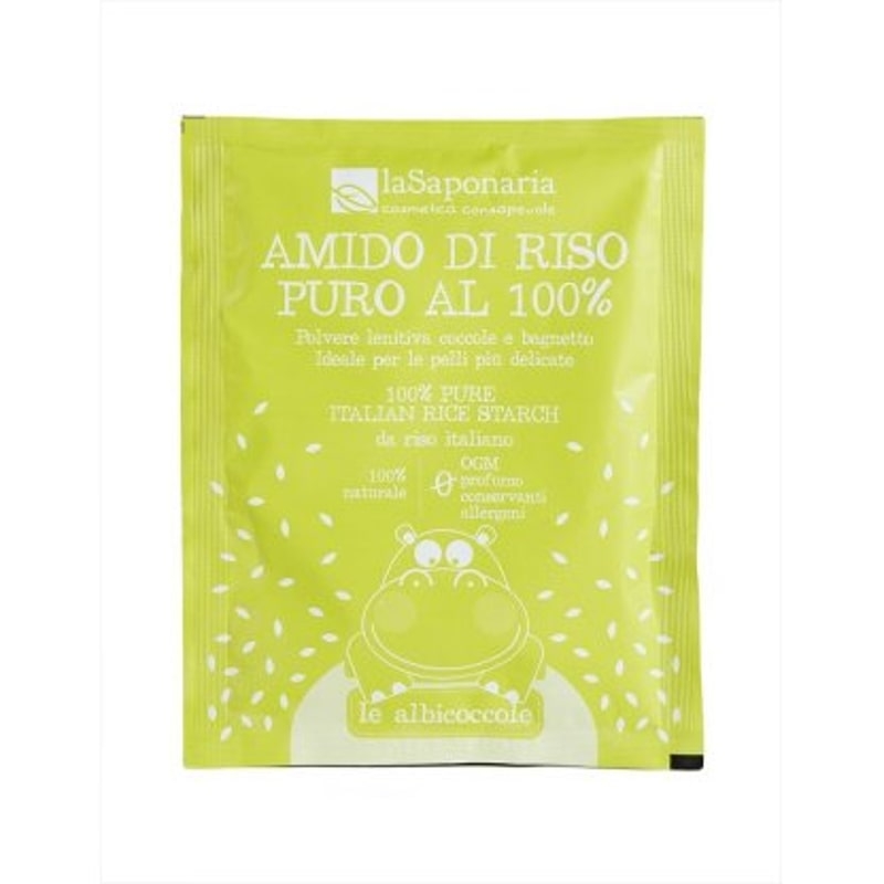 Amido di riso puro al 100% - Le Albicoccole - La Saponaria
