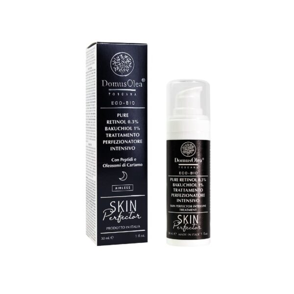 Pure Retinol 0,3% Bakuchiol 1% Trattamento Perfezionatore Intensivo 30ml - Domus Olea Toscana