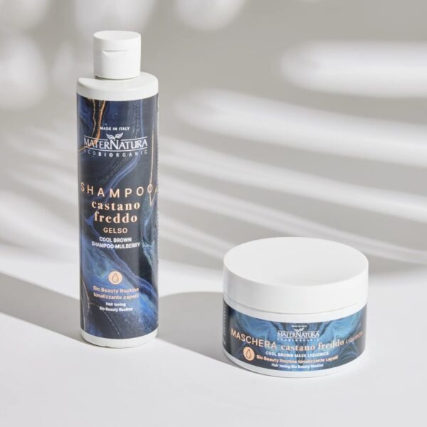 Kit capelli - Bio Beauty Routine Tonalizzante Capelli Castano Freddo - Maternatura