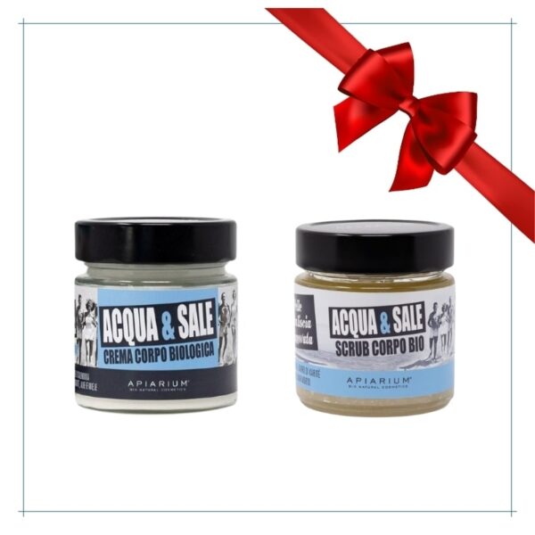 Kit Corpo Acqua e Sale | Crema & Scrub Corpo - Apiarium
