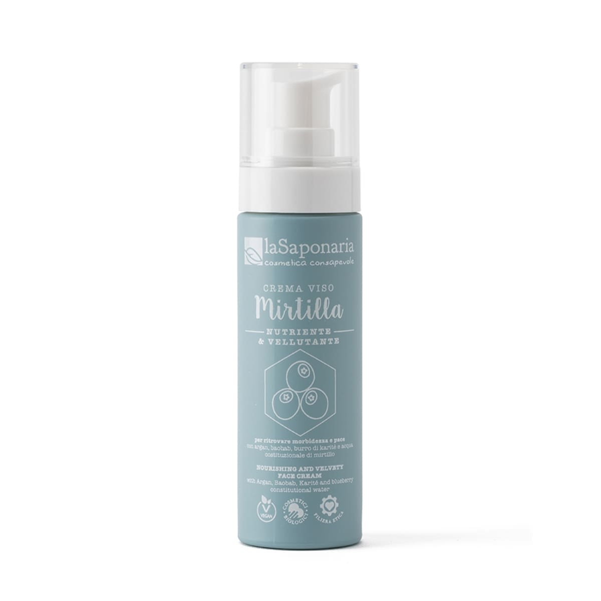 Crema viso nutriente Mirtilla - La Saponaria