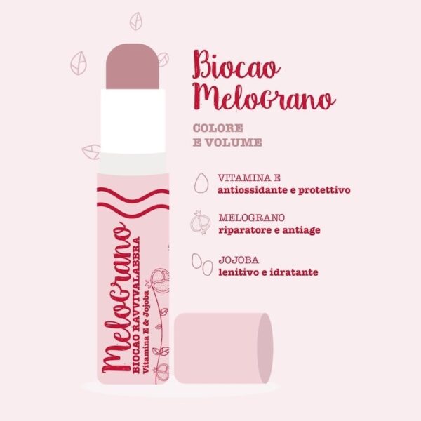 Balsamo labbra - Biocao Melograno - La Saponaria - immagine 2