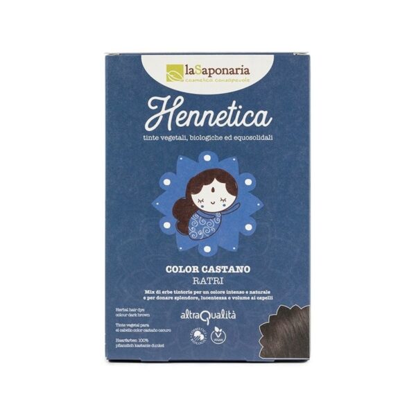 Tinta vegetale castano scuro - Ratri | Hennetica - La Saponaria