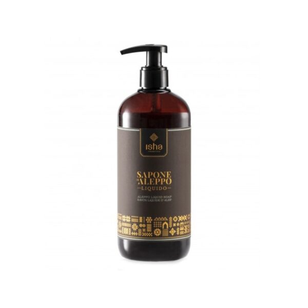 Sapone di Aleppo liquido 25% di olio d'alloro 500ml - Isha Cosmetics