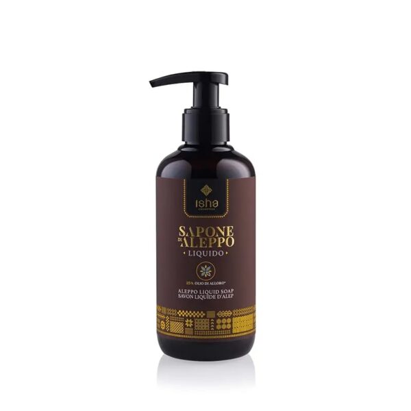 Sapone di Aleppo 25% di olio d'alloro 250ml - Isha Cosmetics