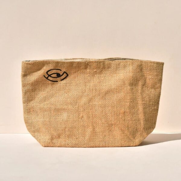 Pochette Beauty Case in Iuta e Cotone Naturale - Sensonaturale
