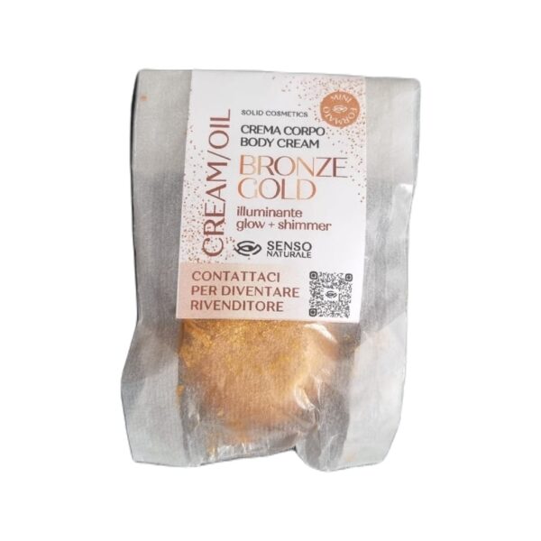 Olio Solido Corpo Bronze Gold Illuminante | Mini Size - Sensonaturale - immagine 2