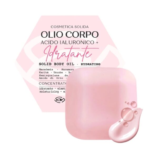 Olio Solido Corpo con Acido Ialuronico - Crema Idratante - Sensonaturale
