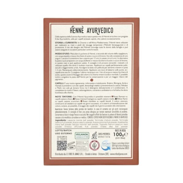 Henne Ayurvedico - Le Erbe di Janas - immagine 2