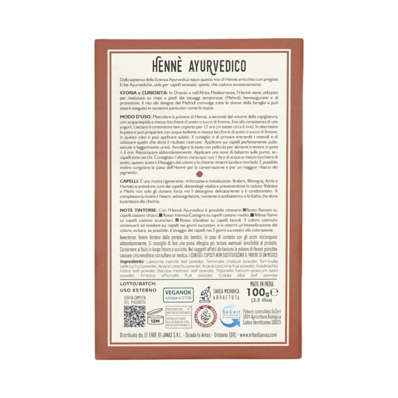 Henne Ayurvedico - Le Erbe di Janas - immagine 2