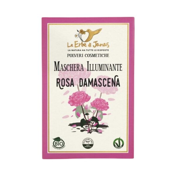 Maschera Illuminante alla Rosa damascena - Le Erbe di Janas