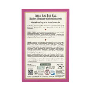 Maschera Illuminante alla Rosa damascena - Le Erbe di Janas