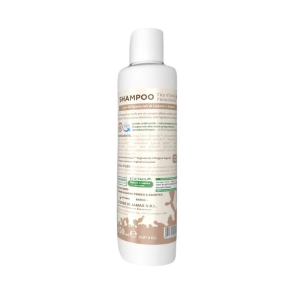 Shampoo Fico D'India e Finocchietto Bio 150ml - Le Erbe di Janas - immagine 2