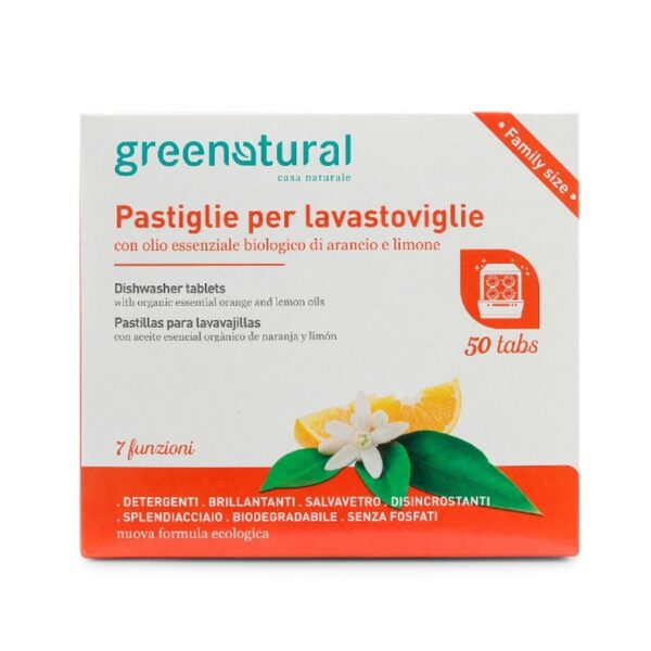 Green Tabs Pastiglie Lavastoviglie 50 tabs - Greenatural